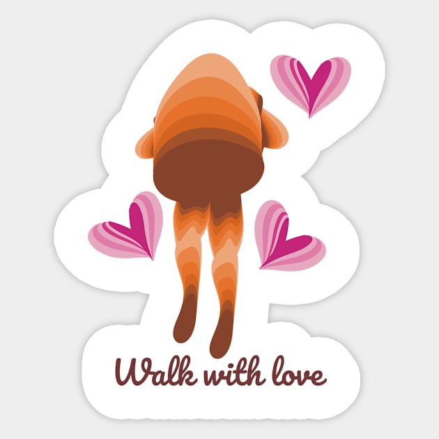 walk with love Sticker by Liat Store